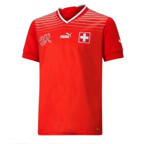 Maillot de foot Suisse Domicile Monde 2022 Manches Courte